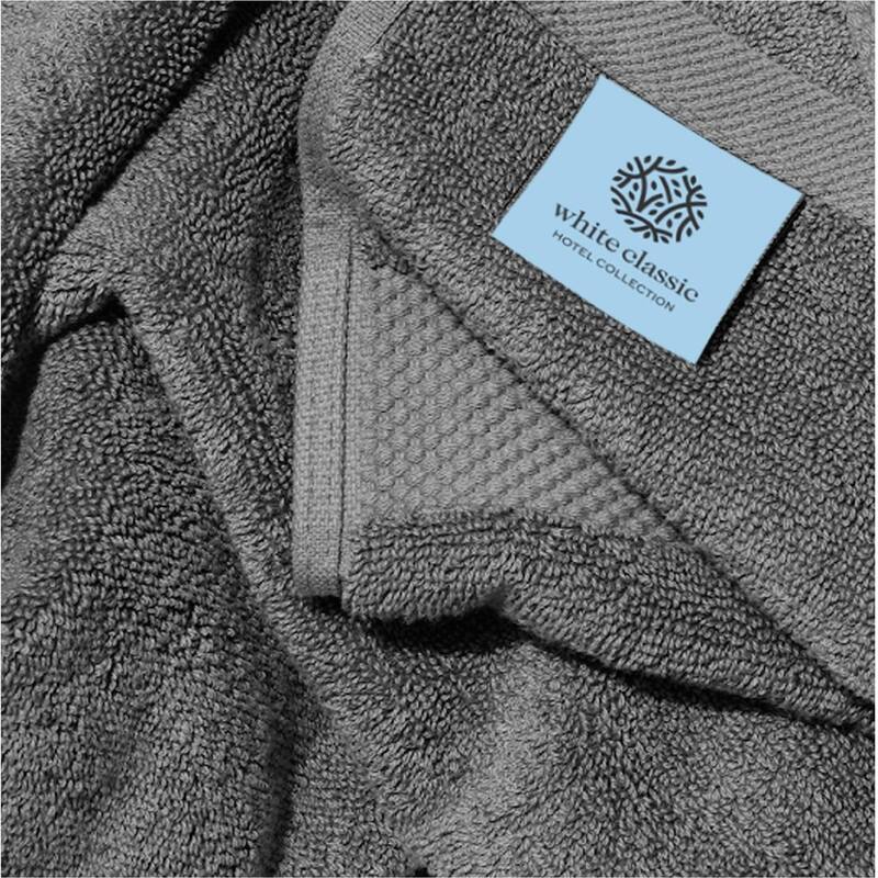 White Classic Luxury Cotton Bath Towel 27x54 - Set of 4