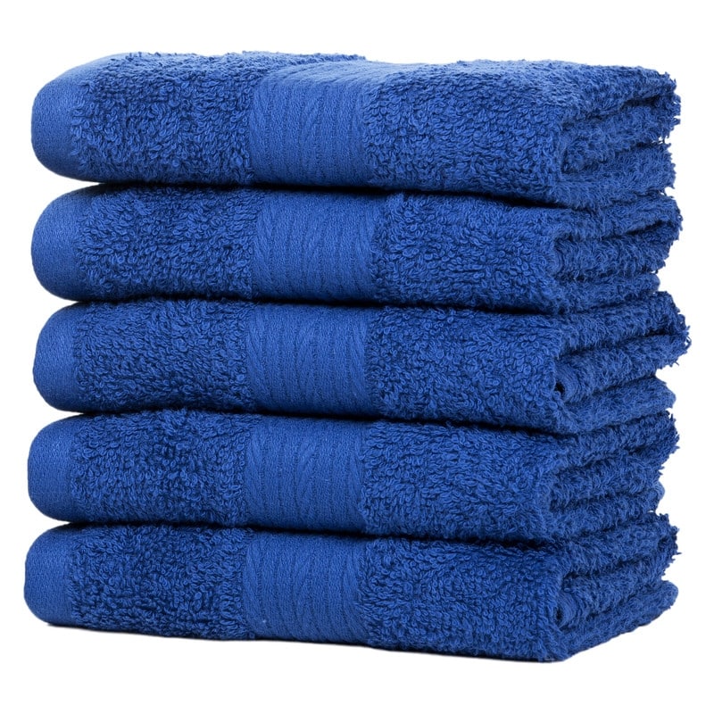 Pure Cotton 600 GSM Absorbent Washcloths 12x12 Inch by Ample Decor - 5 Pcs