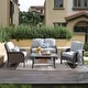 preview thumbnail 5 of 60, OVIOS 4-piece Water-Resistant Wicker Deep Seating Outdoor Sofa Set