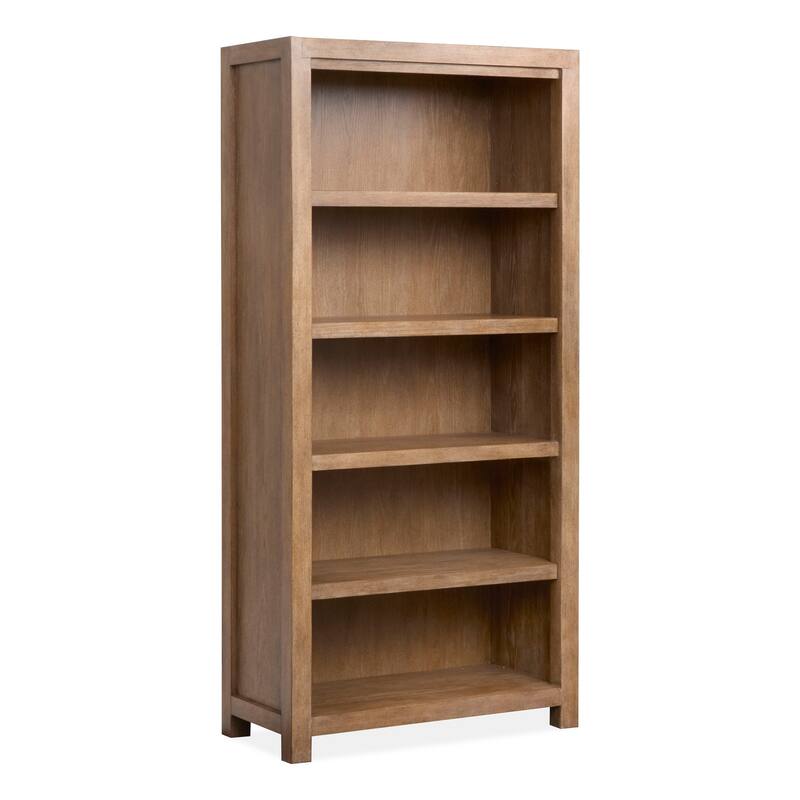Magnussen Home Plum Creek Sierra Brown Bookcase - 38''W x 18''D x 80''H - Wood Finish - Sierra Brown