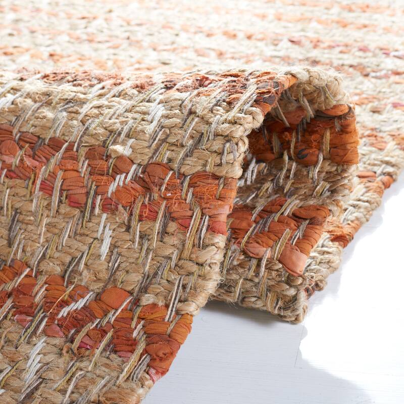 SAFAVIEH Handmade Cape Cod Lonnie Jute & Cotton Braided
