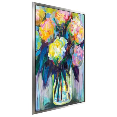 "Full of Hydrangeas" Print on Floating Canvas