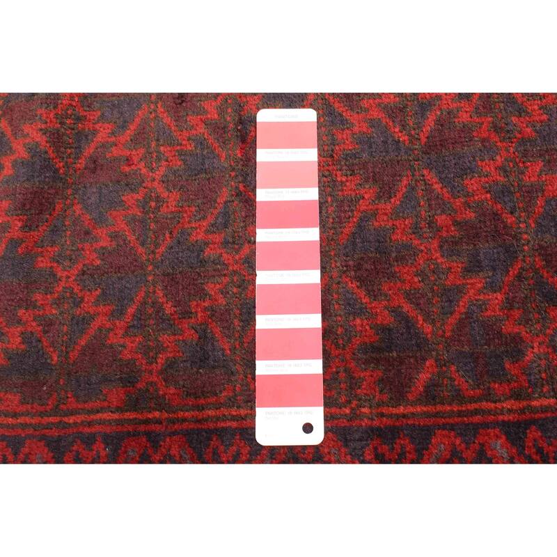 ECARPETGALLERY Hand-knotted Teimani Red Wool Rug - 2'9 x 4'7