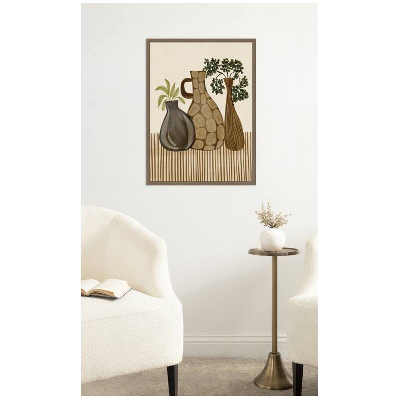 Kate and Laurel Rustic Stilllife ll by Nikita Jariwala Framed Canvas Wall Art Print
