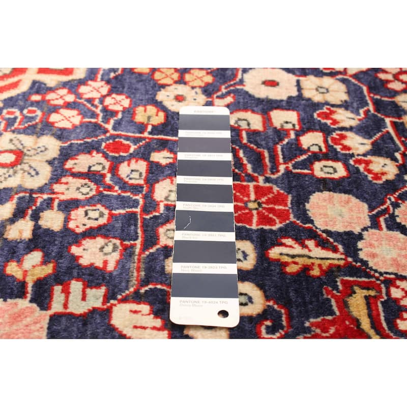 ECARPETGALLERY Hand-knotted Kayseri Dark Navy Wool Rug - 4'4 x 6'8
