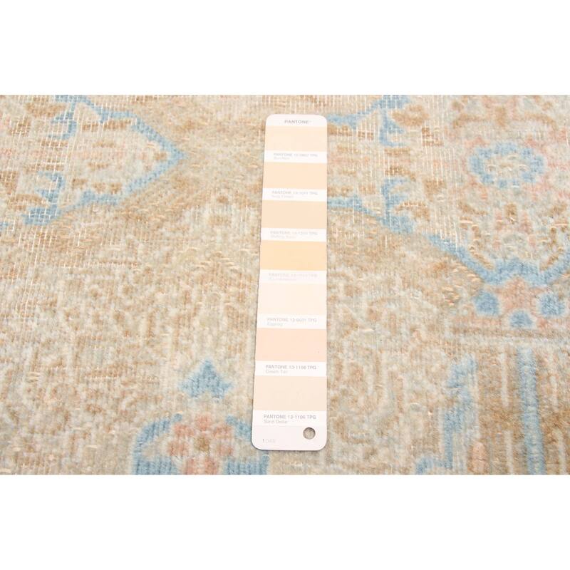 ECARPETGALLERY Hand-knotted Antalya Vintage Beige Wool Rug - 2'9 x 9'6