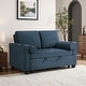 preview thumbnail 132 of 140, 3-in-1 Corduroy Sleeper Sofa Pull-Out Bed Convertible Adjustable Loveseat with USB Port