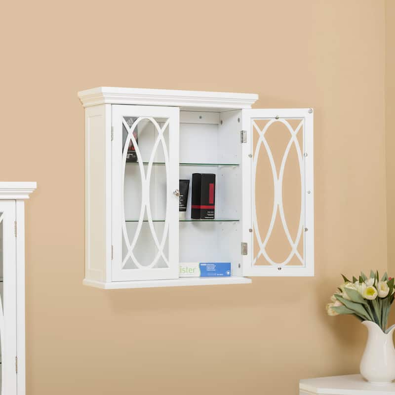Teamson Home Florence Removable Two-Door Wall Cabinet