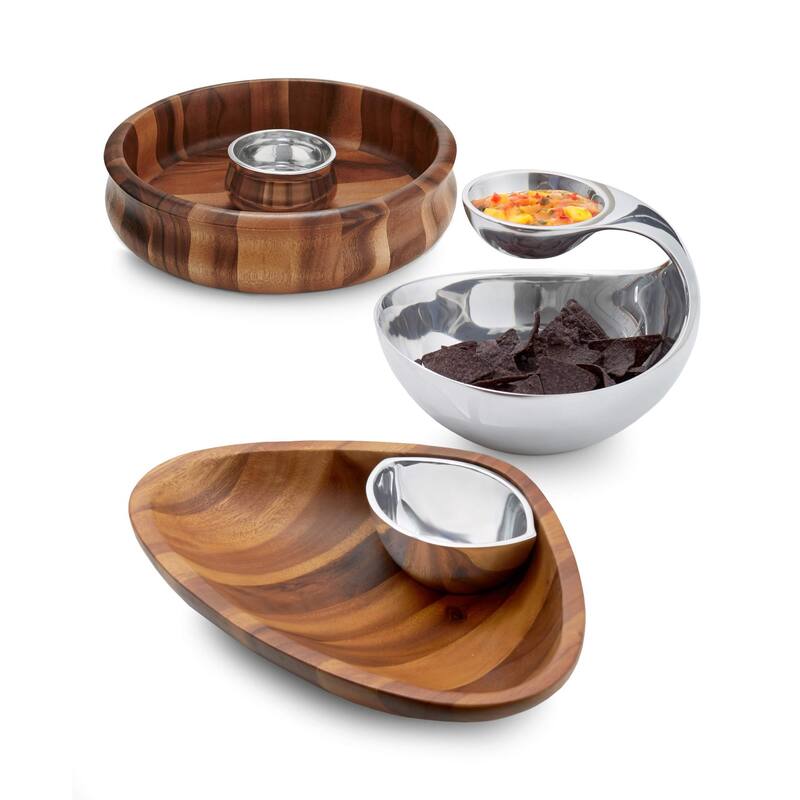 Nara Chip and Dip Bowl - 13” D x 3.5” H