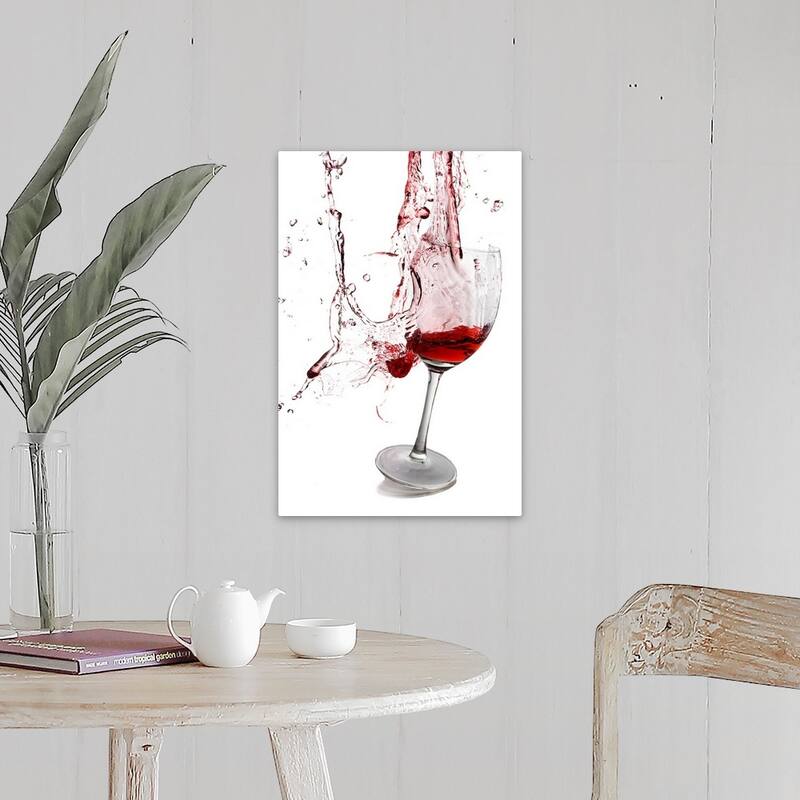 "Exploding wine glass" Canvas Wall Art - 16 x 24