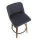 preview thumbnail 38 of 42, Carson Carrington Oscar Mid-Century Modern Counter Stool with Black Round Footrest (Set of 2) - N/A