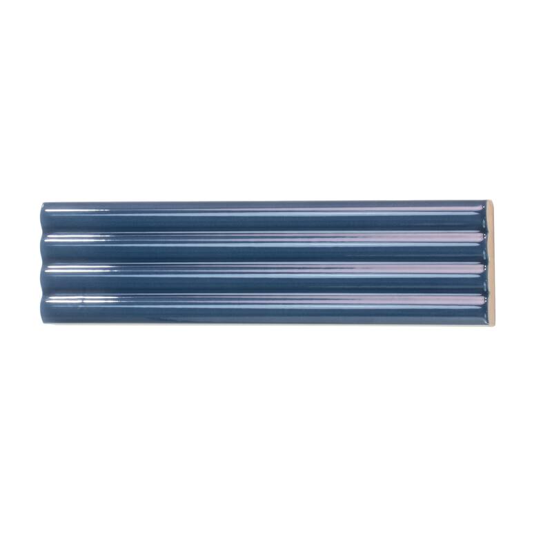 Apollo tile 2" x 8" Arte Glossy Blue Ceramic Tile (4.09 sq ft/case) - 38 Pack