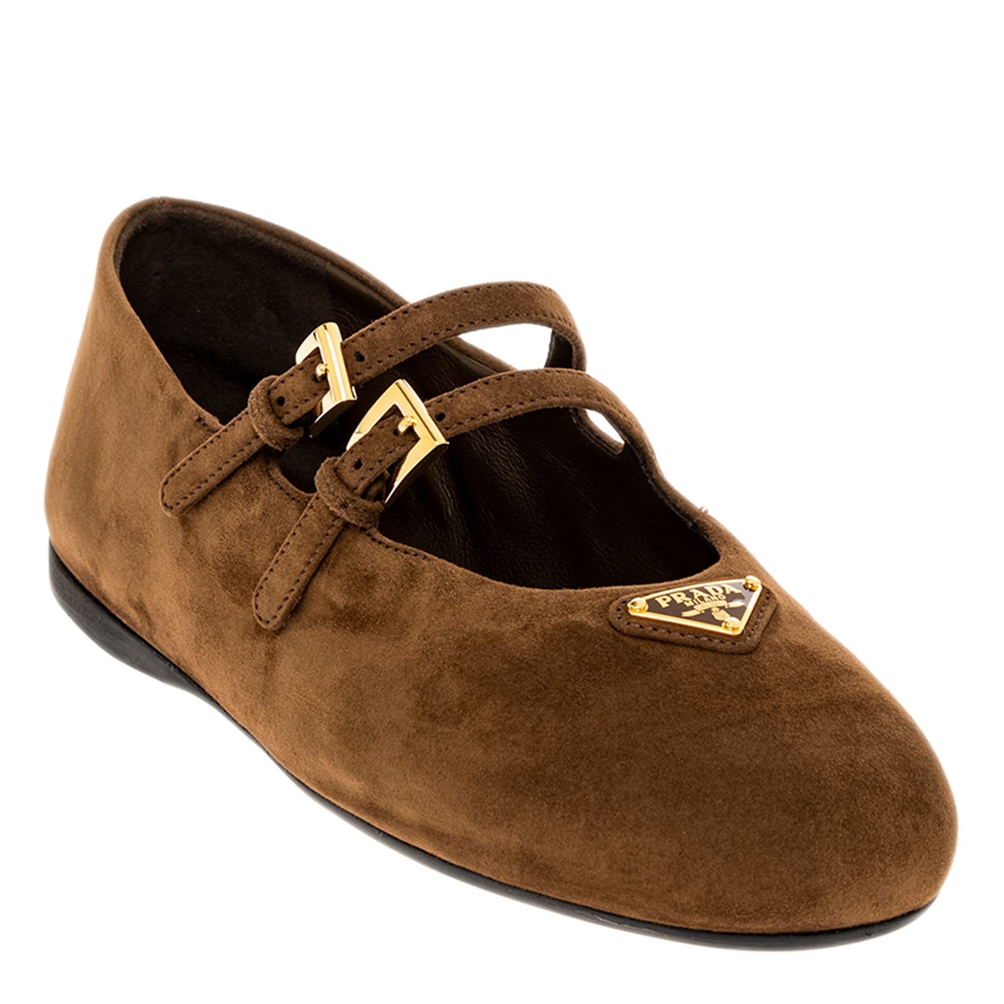 Prada Suede Ballerinas - Overstock - 43287019