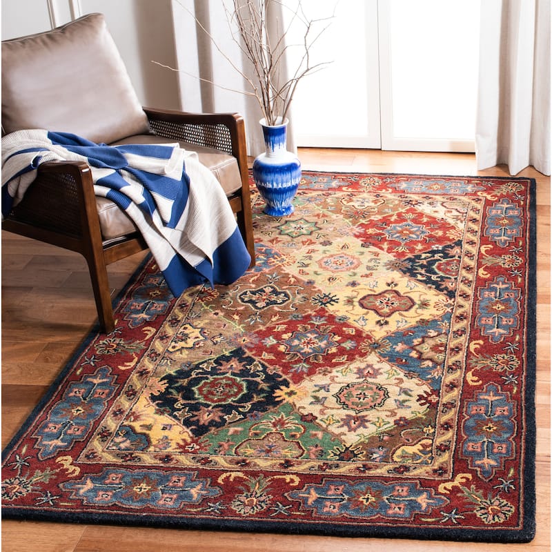 SAFAVIEH Handmade Heritage Wayfarer Traditional Oriental Wool Rug - On ...