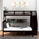 preview thumbnail 9 of 13, Stairway Design Twin-over-Full Bunk Bed with Storage and Guard Rail for Bedroom