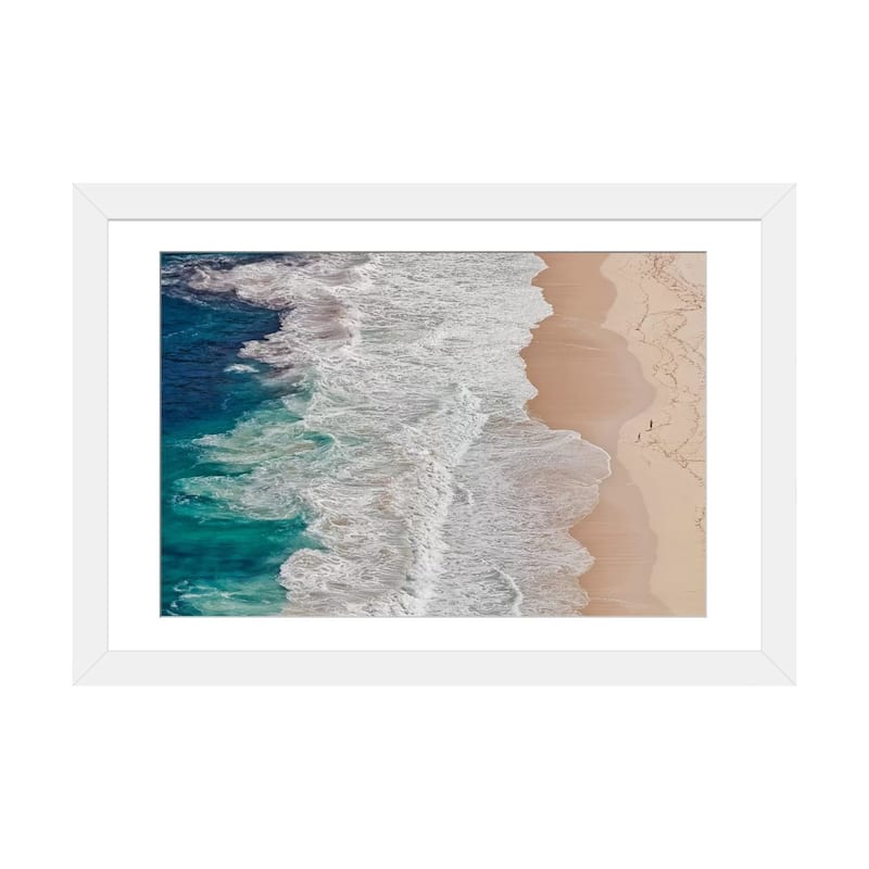iCanvas "Where The Ocean Ends..." by Andreas Feldtkeller - White - 24x32x1