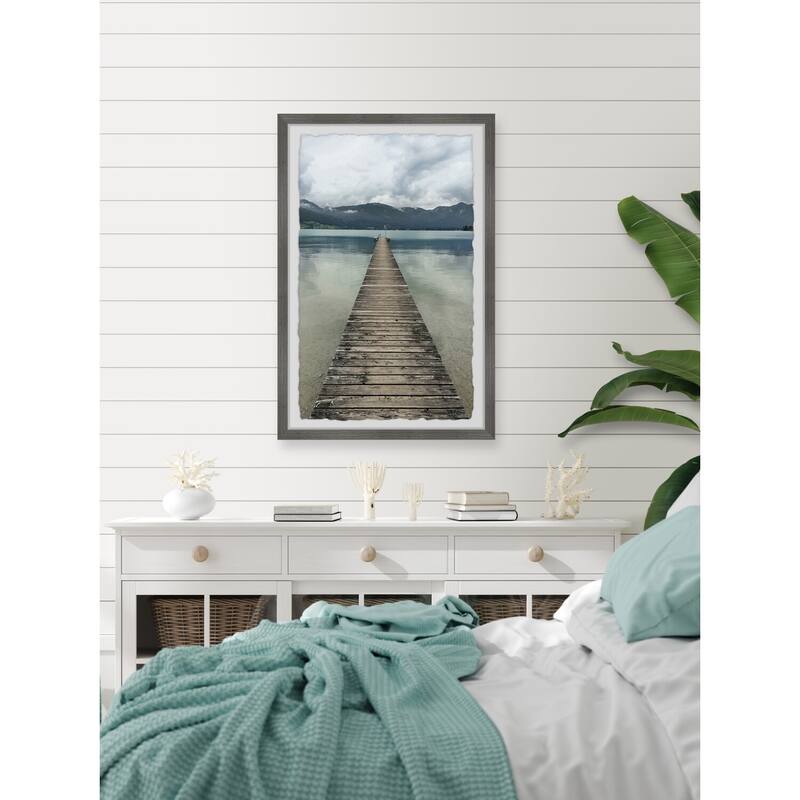 Bridge Beyond Reach Framed Wall Art, Elegant Home Touch - Sophisticated Artwork for Refined Décor