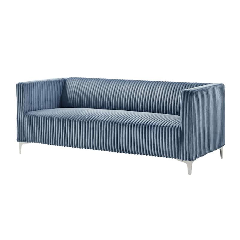 Clayfell Gavin Velvet Square Arm Living Room Set