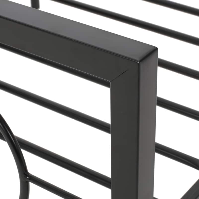 Francoise Modern Iron King Bed Frame by Christopher Knight Home