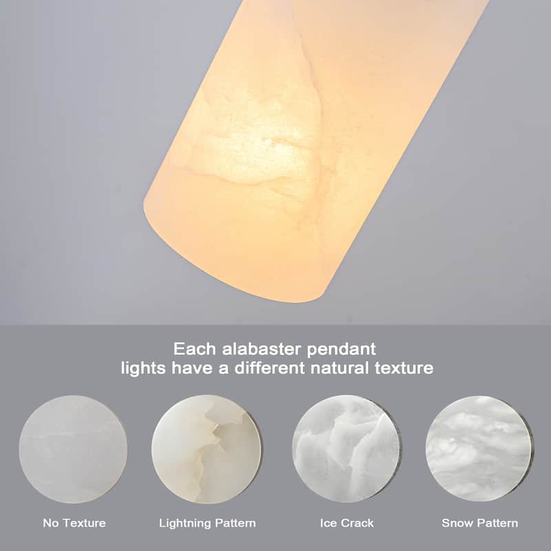 FTL Alabaster Pendant Lights Kitchen Island Gold Marble Hanging Light