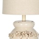 preview thumbnail 4 of 6, SAFAVIEH Lighting 24-inch Raised Floral Garden Table Lamp (Set of 2) - 12"x12"x24"