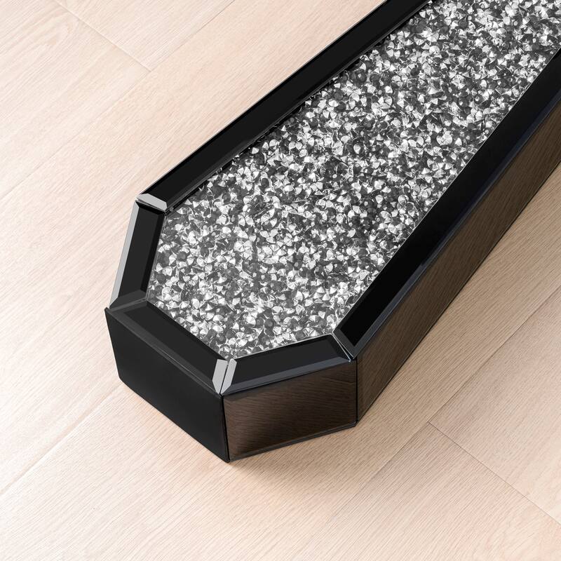 Glam Tall Crushed Diamond Floor Vase