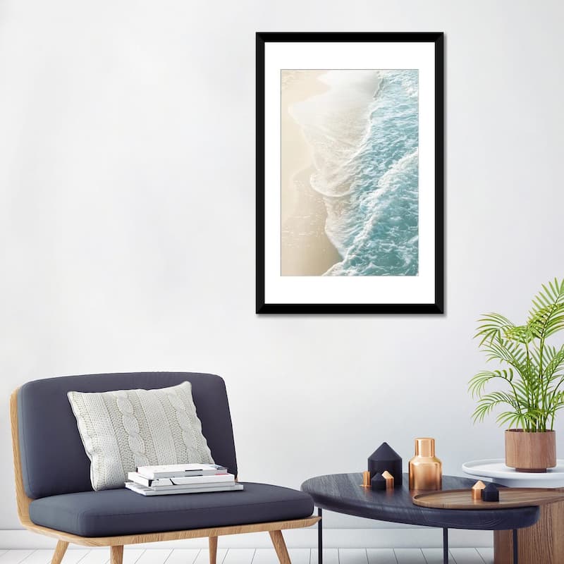 iCanvas "Soft Teal Gold Ocean Dream Waves I" by Anita's & Bella's Art PFA