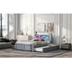 preview thumbnail 15 of 32, Versatile Queen Size Wood Storage Bed with LED and Trundle for Enhanced Comfort and Space Utilization