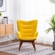 preview thumbnail 4 of 50, Carson Carrington Aasen Silky Velvet Tufted Accent Chair with Ottoman