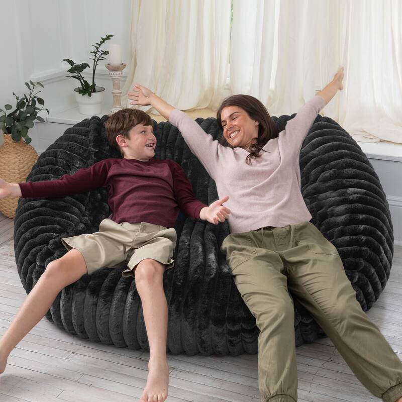 Jaxx 6 Foot Bean Bag, Loveseat, Sofa & Lounger - Mondo Fur