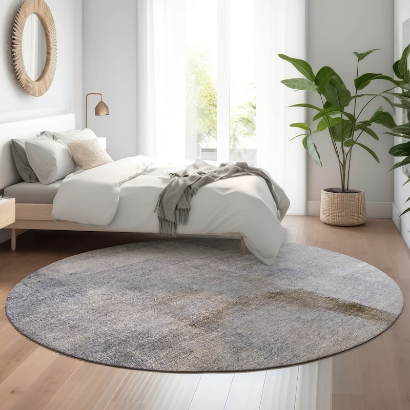 Premium Washable Super Soft Chunky Ombre Mayfield Rug - Blue - 8' x 8'