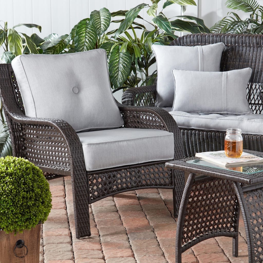 Greendale Home Fashions Sunbrella 21" x 14" Rectangle Outdoor Throw Pillow (Set of 2)