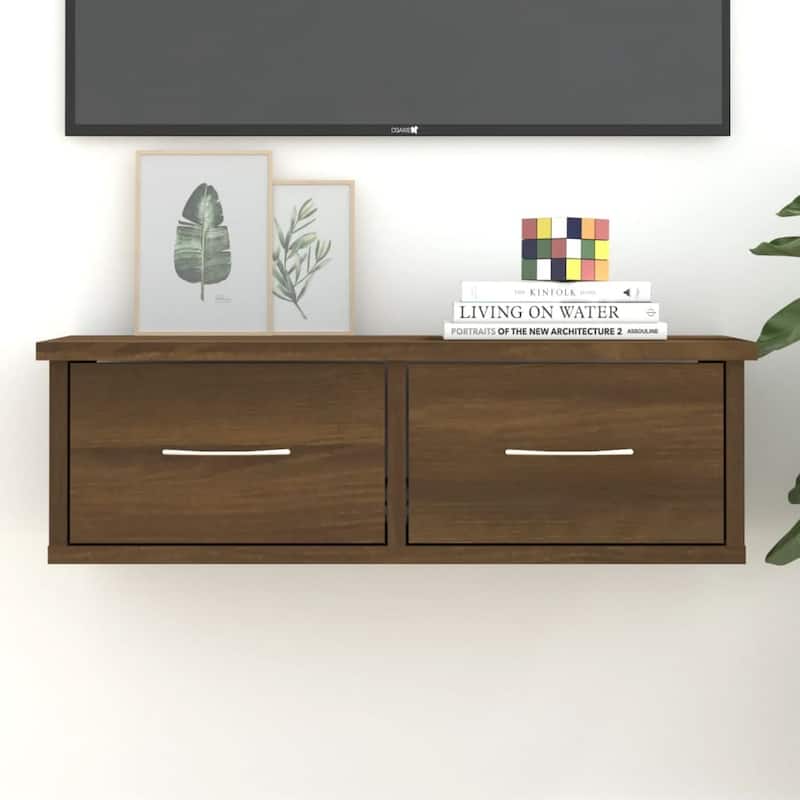 vidaXL Wall Cabinet Oak Engineered Wood Standard Wall Cabinet - Brown oak