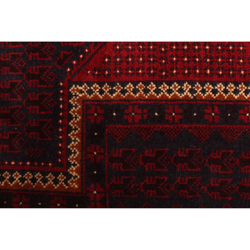 ECARPETGALLERY Hand-knotted Teimani Dark Navy Wool Rug - 2'8 x 4'2