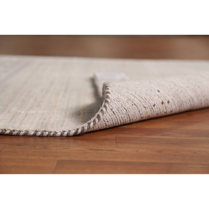 Animals Gabbeh Indian Area Rug Handmade Wool Carpet - 5'1" x 7'9"