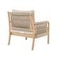 preview thumbnail 5 of 16, Christopher Knight Home - CoastalRope Modern Outdoor Acacia Wood 7 Piece Conversation Set with Rope Woven Arms