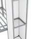 preview thumbnail 9 of 10, Castle-Shaped Twin over Twin Bunk Bed with Storage