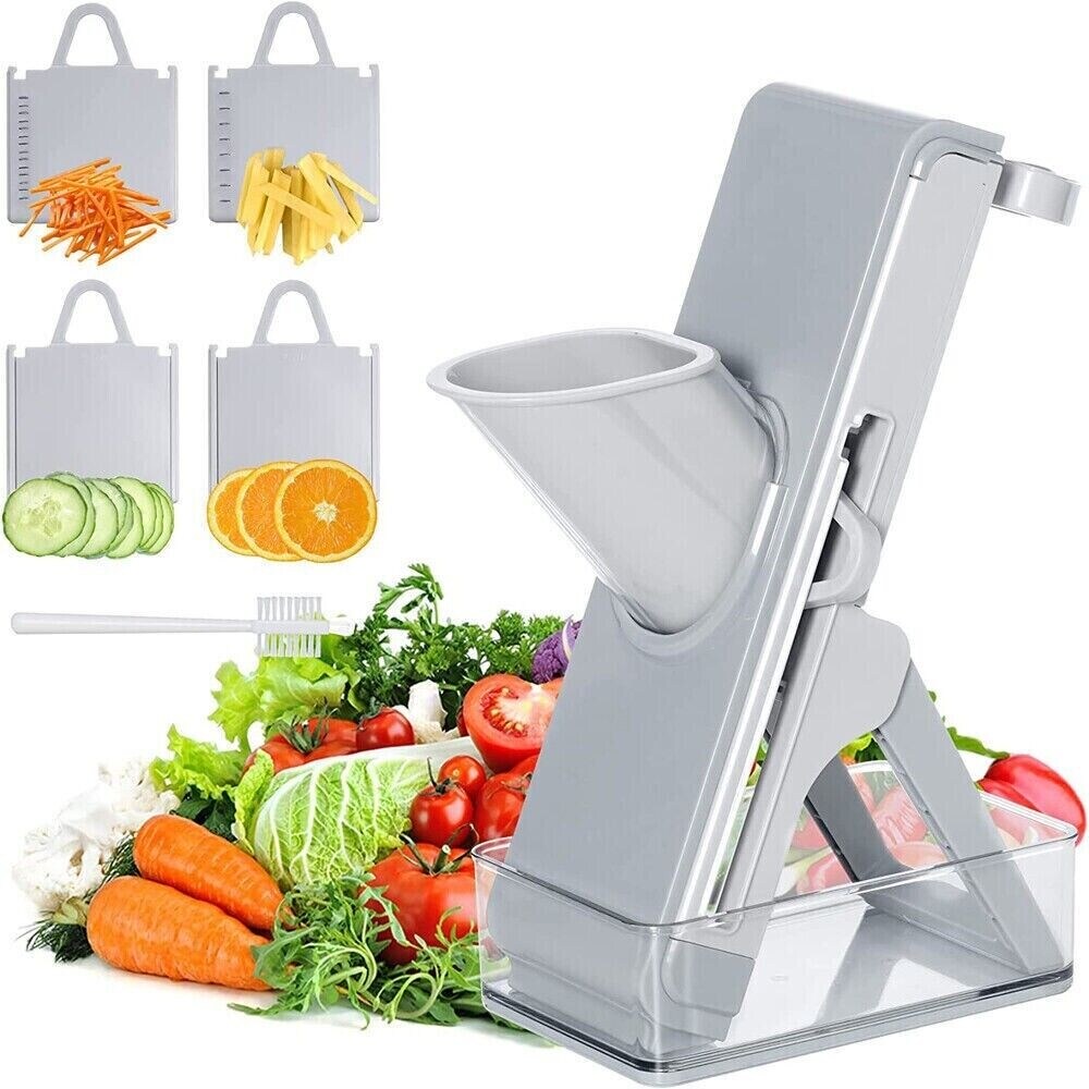 Nutrislicer XL All in 1 Mandoline Slicer and Vegetable Chopper with  Container - Bed Bath & Beyond - 39487805