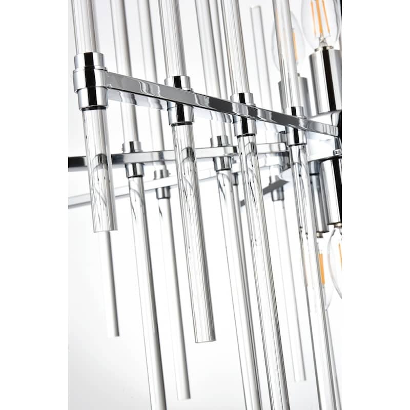 Samuel 31 inch Crystal Rod Pendant - N/A