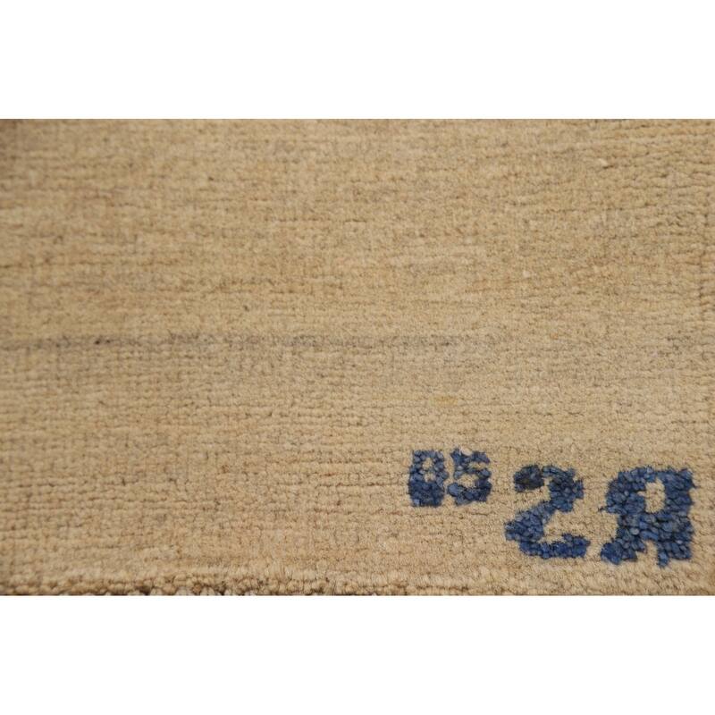 Gabbeh Oriental Foyer Rug Hand-Knotted Wool Carpet - 2'3"x 3'0"