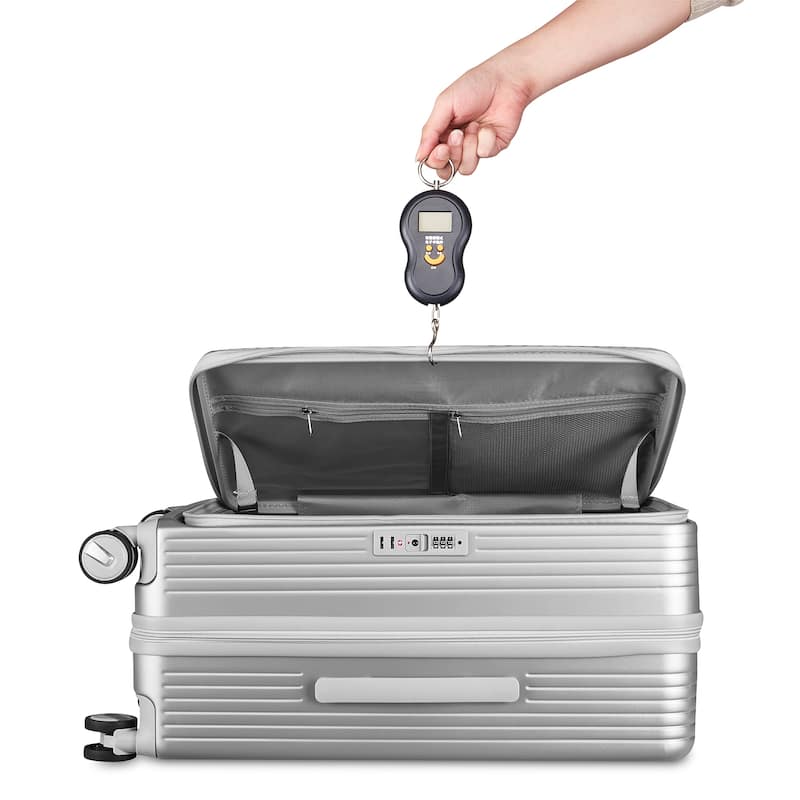 3 Piece PC Expandable Lightweight Carry On Luggage Sets with Front Pocket and Spinner Wheels & TSA Lock, for Men and Women
