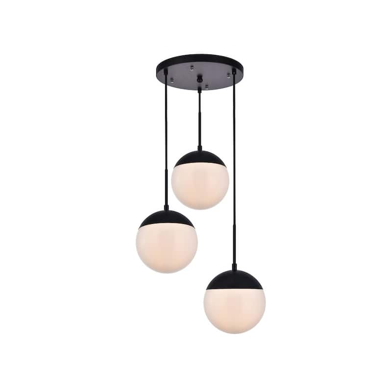 3-Light 18 inch Pendant with Frosted White Glass