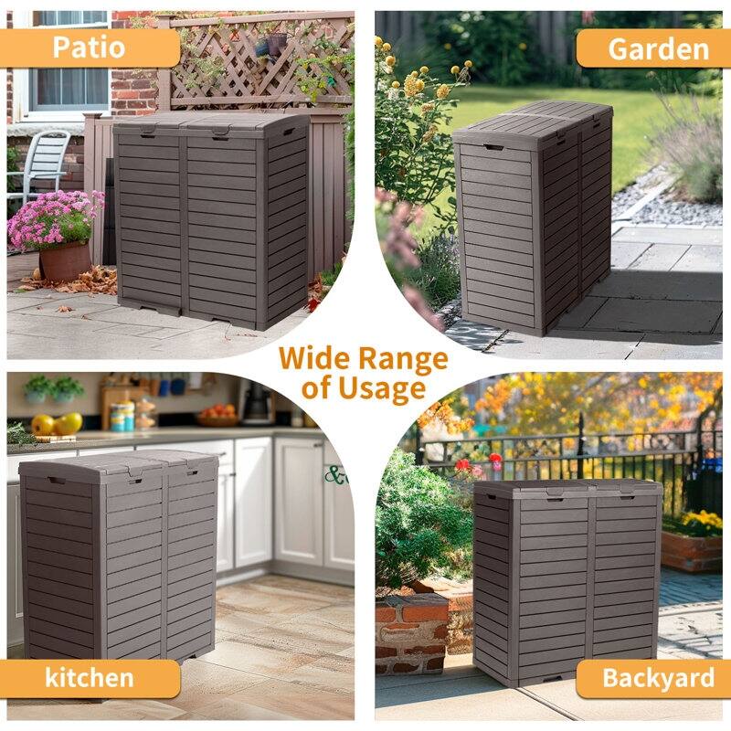 Resin Step On Curbside Trash Can & Recycling Bin Bed Bath & Beyond