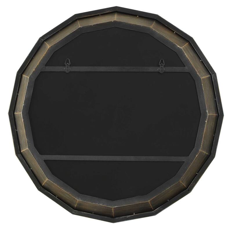 Uttermost Neve Bronze Round Mirror - 34.25" W x 34.25" H x 3.00" D