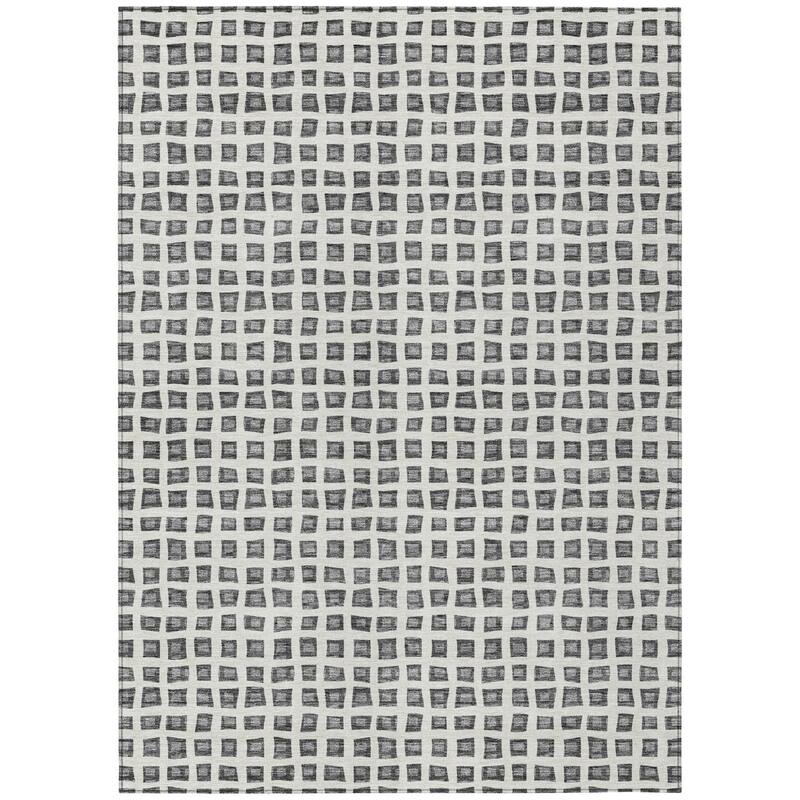 HomeRoots Geometric Transitional Rectangle Outdoor Rug