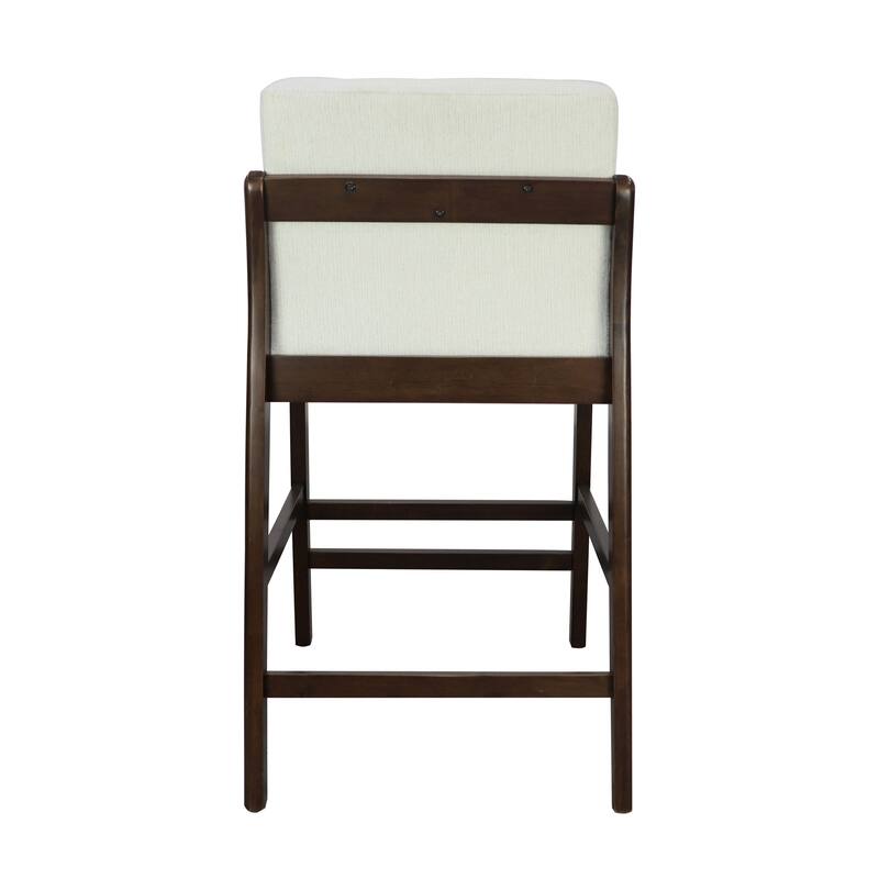 Christopher Knight Home - Eli Classic Wooden Upholstered Bar Stool with Padded Seat and Backrest