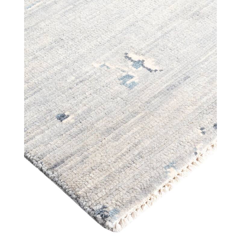 Modern One-of-a-Kind Handmade Area Rug - Gray, 7' 10" x 10' 0" - 7' 10" x 10' 0"