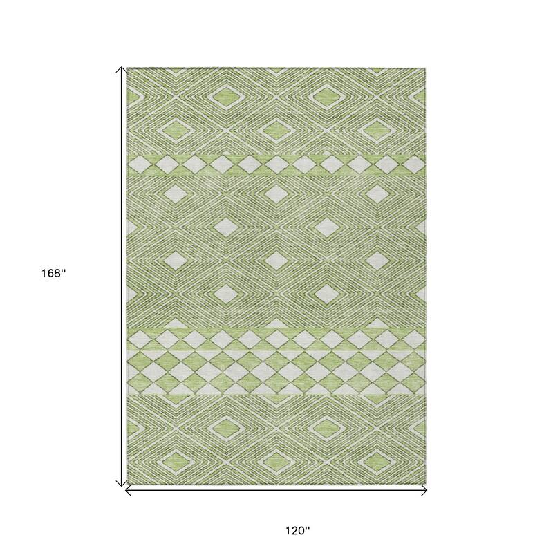 HomeRoots Geometric Transitional Rectangle Outdoor Rug