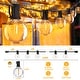 preview thumbnail 7 of 11, 100FT Waterproof LED Patio String Lights with 50 Shatterproof G40 Bulbs