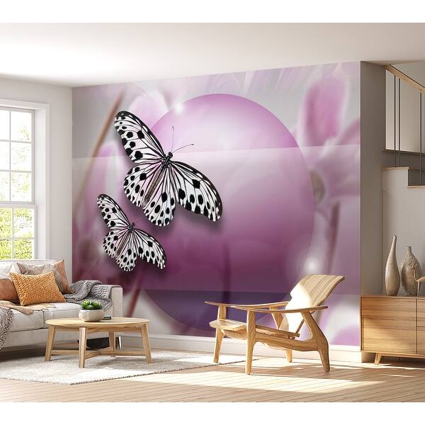 Animal Non-pasted Wallpaper Wall Mural - Butterfly Evening - Bed Bath ...